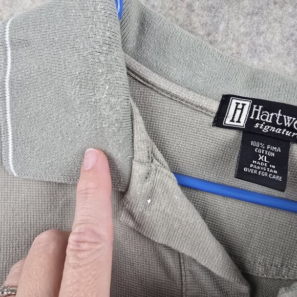 Hartwell Toyota Industrial Equipment Polo Shirt XL Gray Pima Cotton Casual Wear - Picture 6 of 8